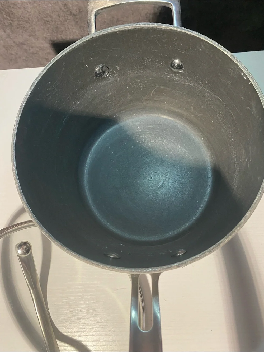 Kirkland Signature Hard Anodized 4 Qt Saucepan Pot with Glass Lid